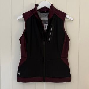 Smartwool Women’s Active Fleece Insulated Wind Vest – Eggplant/Black – Small NWT